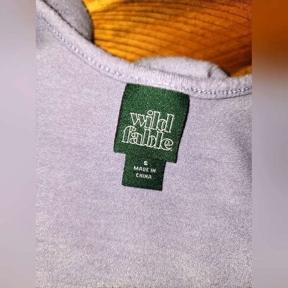 ** 2/$15 ** Wild Fable Lavender Spaghetti Strap Cotton Tiered Slip Dress - Picture 4 of 5